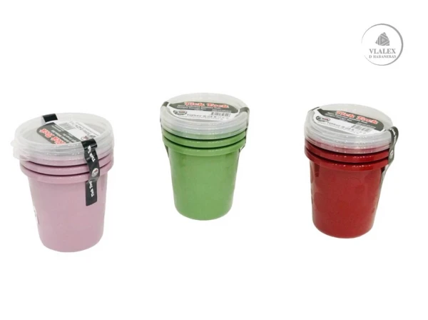 Set de 3 vasos plasticos con tapa Tick Tock's foto | VLALEX DHABANERAS SURL |  BizneCubano