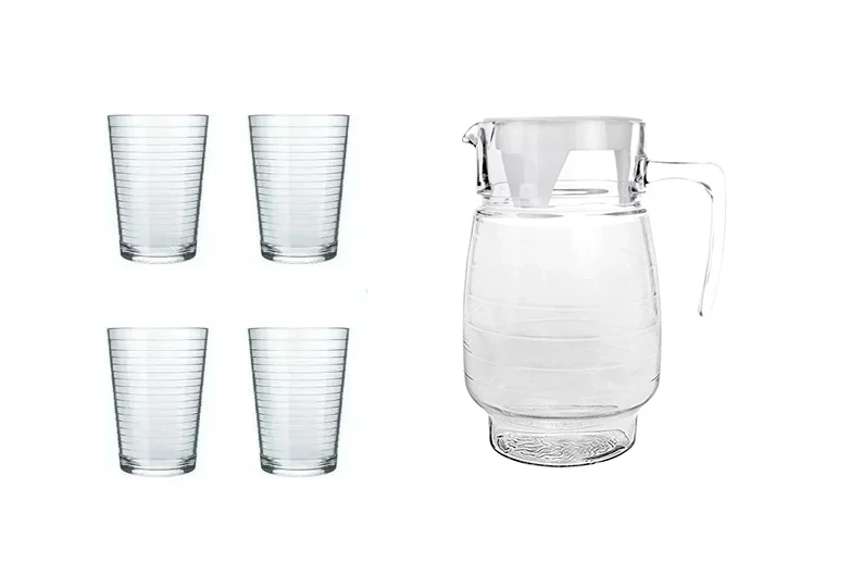 JARRA CON VASOS 5 PIEZAS's foto | VLALEX DHABANERAS SURL |  BizneCubano